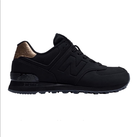 new balance 574 black gold